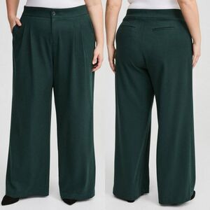 Torrid Dark Green Wide Leg Pants